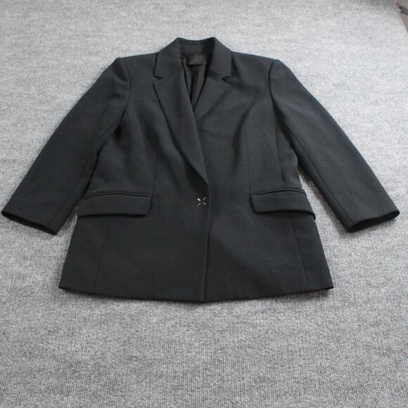 Alexander Wang Blazer Womens 4 Black Tailored Stretch Work Business Quiet Luxury - Picture 1 of 8